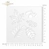 .szablon - maska do scrapbooking (HS code 39206219) 16x16 cm ST0240A